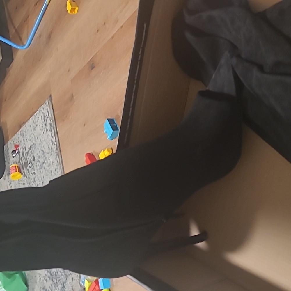 Black knee high boots